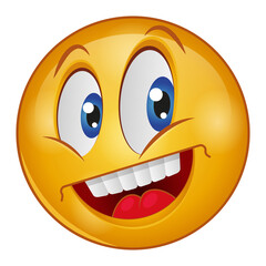 Gradient style emoji smile.