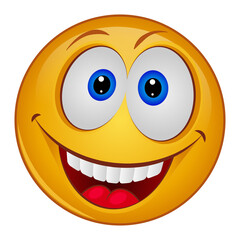 Gradient style emoji smile.