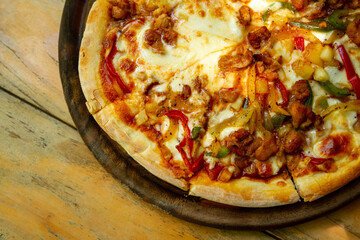 pizza on a plate