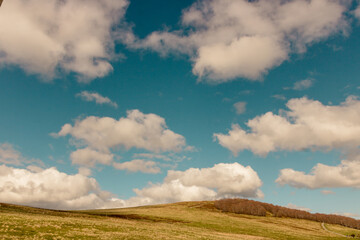 paysage de montagne ancienne les Vosges en France: le ballon d'Alsace