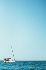 Fototapeta premium yacht in the sea