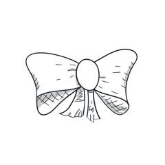 bow  line drawing vector illustration