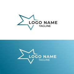 Obraz premium logo abstract for business technology, computer, media, art, internet, network, startup, product, retail, software developer, service industry. ready for print and digital