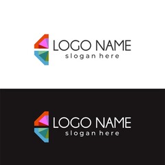 logo abstract for business technology, computer, media, art, internet, network, startup, product, retail, software developer, service industry. ready for print and digital