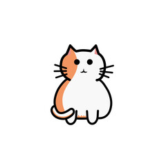 CAT KAWAI THE VECTOR cartoon