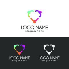 logo abstract for business technology, computer, media, art, internet, network, startup, product, retail, software developer, service industry. ready for print and digital