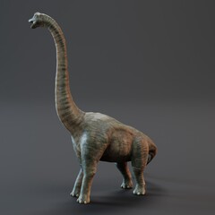 Realistic 3D Render of Brachiosaurus Dinosaur © bescec