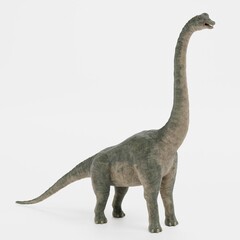 Realistic 3D Render of Brachiosaurus Dinosaur