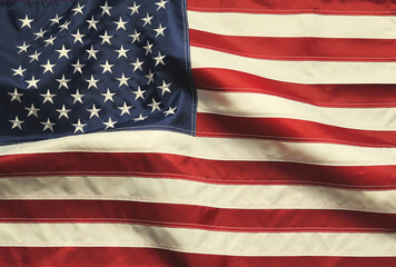 Retro American patriotic background with grunge USA flag.