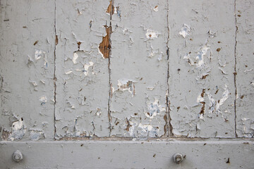 Wood texture natural background, wood planks texture with grey paint is severely weathered and...