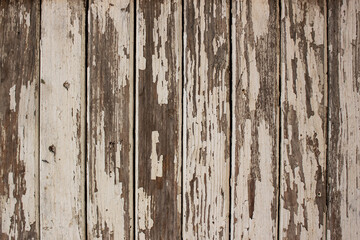 Wood texture natural background, wood planks texture with paint is severely weathered and peeling
