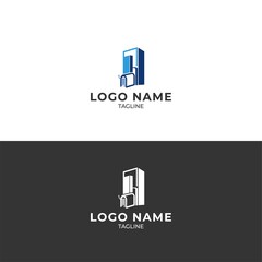 logo combination for business technology, construction, real estate, non-profit, computer, media, art, education, internet, network, consulting, product, retail, software developer, service industry. 