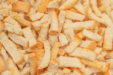 Crackers as a background.