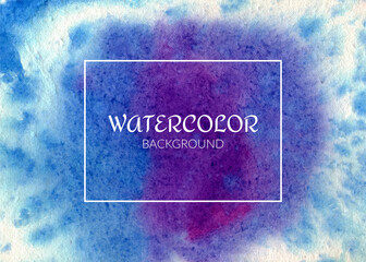 Watercolor texture background vector, Handmade watercolor Background