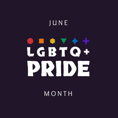LGBT pride month . Background, poster, postcard, banner design. - 435878212
