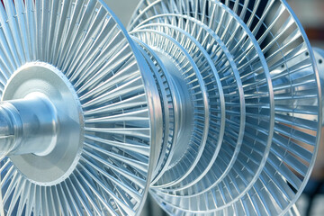 visual model of the mechanism of a rotary turbine unit © photosaint