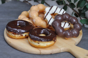 donut, doughnut or chocolate