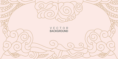 minimal abstract background in pastel color with hand draw style doodle