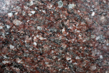 Pattern and surface of red polished granite