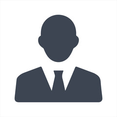 Businessman icon, vector and glyph