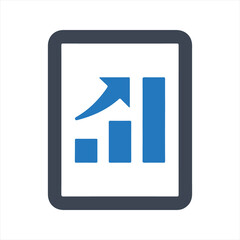 Business analytics icon, vector and glyph