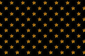 seamless star pattern on black background