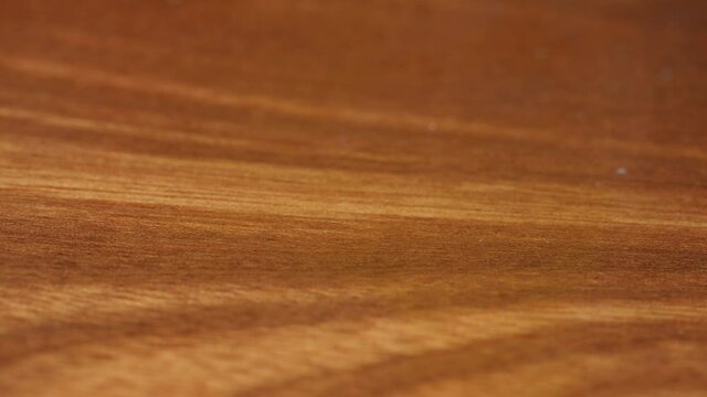 Close-up texture of Wooden Floors. Solid real home architecture Wood Floors background. Camera 4k Slide from motorized slider.