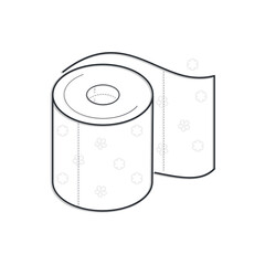  toilet paper roll  vector illustration
