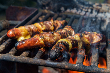 Bacon Wrapped Cheese Dogs