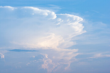 Fototapeta na wymiar Cumulus cloud and Blue sky background