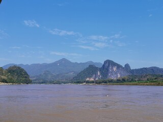 Mekong River nearby Luang Prabang Town, Laos