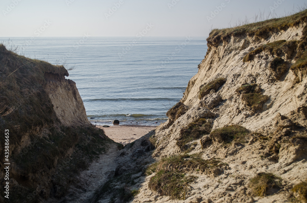 Poster Dunes and sky by the Baltic Sea