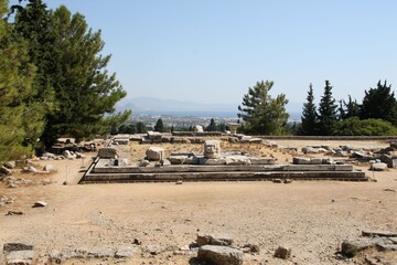 ruins of asclepeion on kos, Greece