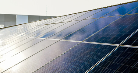 solar panels on roof
