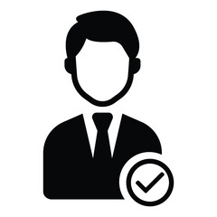 verified user icon design vector