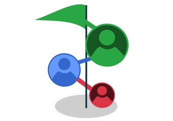 Vector illustration symbol representing Leadership