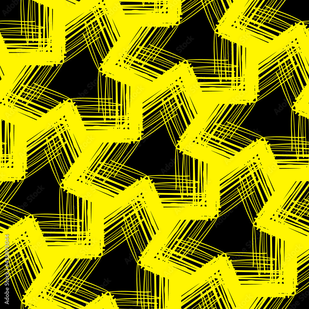 Poster pattern with simple shapes for your design.