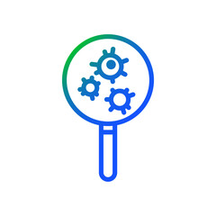 Obraz premium research on viruses icon