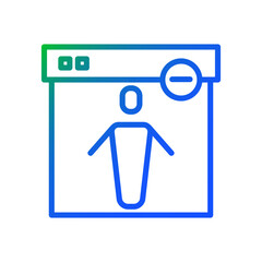 Negative status patient icon

