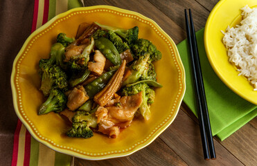 Chinese Hunan Chicken Vegetables
