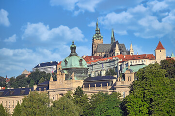Fototapeta na wymiar Prague Castle Hradcany Prague old town cityscape Czech republic