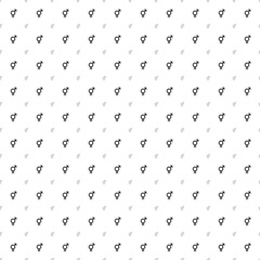 Square seamless background pattern from geometric shapes are different sizes and opacity. The pattern is evenly filled with black bigender symbols. Vector illustration on white background