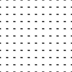 Square seamless background pattern from black money bundle symbols. The pattern is evenly filled. Vector illustration on white background