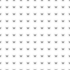 Square seamless background pattern from geometric shapes. The pattern is evenly filled with black homosexual symbols. Vector illustration on white background