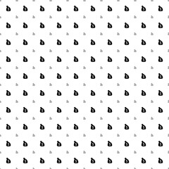 Square seamless background pattern from geometric shapes are different sizes and opacity. The pattern is evenly filled with black bag of money symbols. Vector illustration on white background
