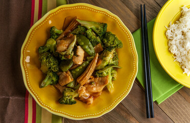 Chinese Hunan Chicken Vegetables