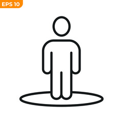 you are here icon symbol template for graphic and web design collection logo vector illustration