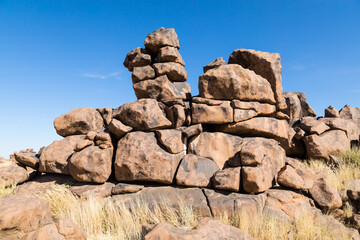 Rock formations in the Giants Playground, Keetmanshoop, Namibia