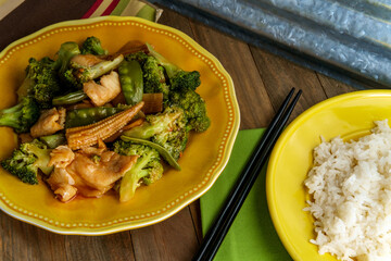 Chinese Hunan Chicken Vegetables