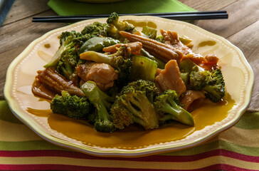 Chinese Hunan Chicken Vegetables